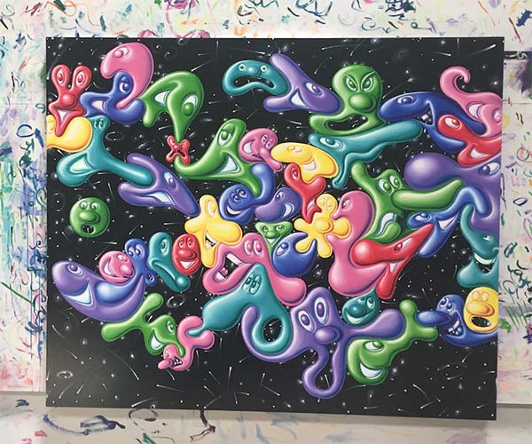 Kenny Scharf, Blobz at Opera Gallery London, Street Art Exhibition