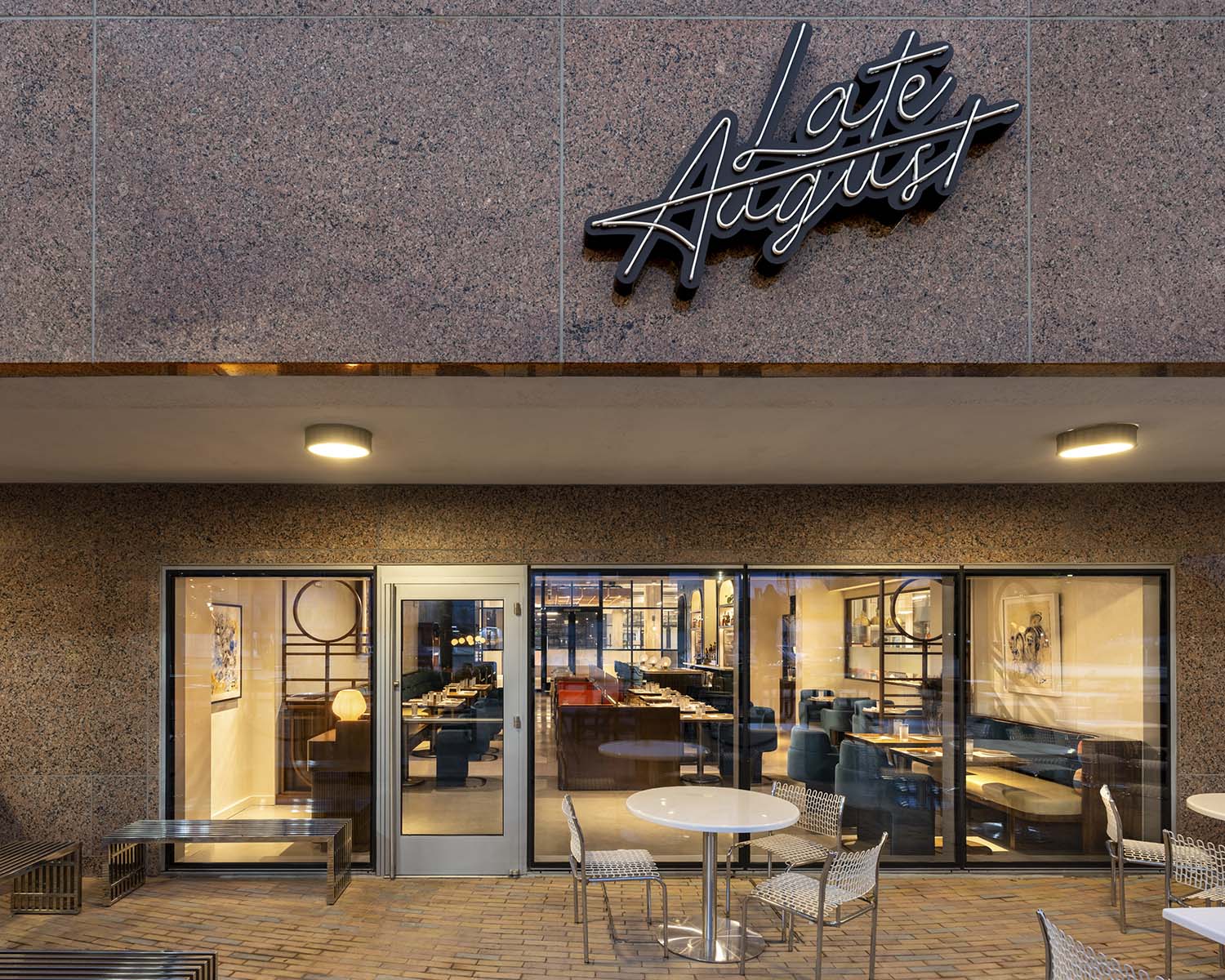 Late August Houston Texas Ion District Restaurant by Gin Design Group