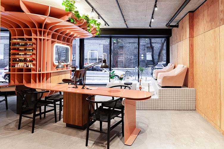 Le Hideout Montreal, Griffintown Beauty Salon Designed by Ménard Dworkind architecture & design