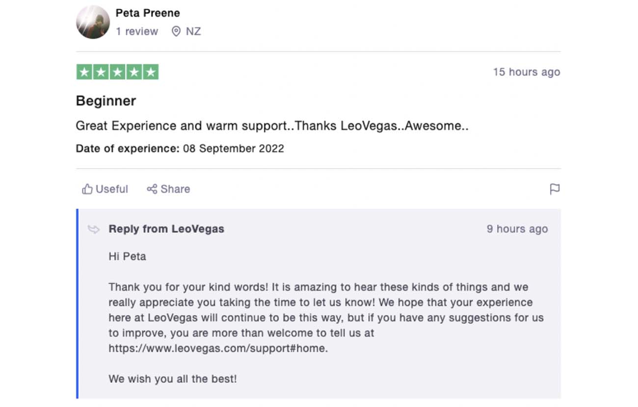 LeoVegas Reviews by Other UK Players