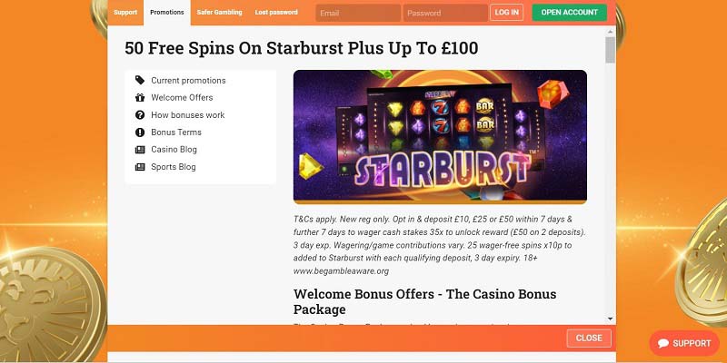 LeoVegas Casino Welcome Bonus