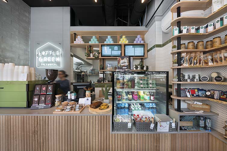 Little Green on Chapel Melbourne Café by FRETARD Design, Chapel Street, South Yarra