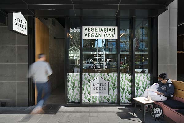 Little Green on Chapel Melbourne Café by FRETARD Design, Chapel Street, South Yarra