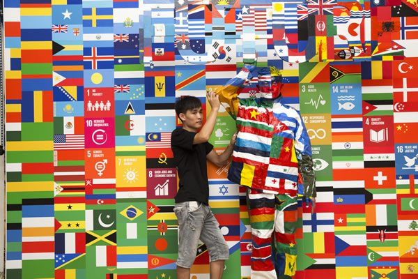 Liu Bolin for the United Nations Global Goals Campaign