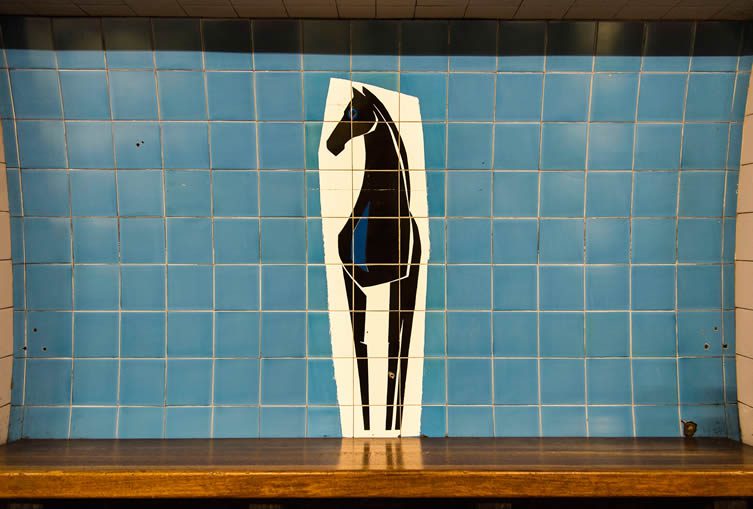 Blackhorse Road tilework by Hans Unger