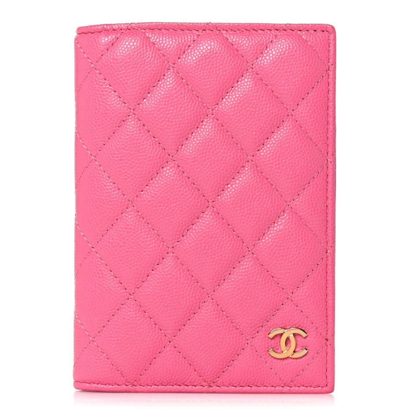 Chanel Caviar Quilted Passport Cover