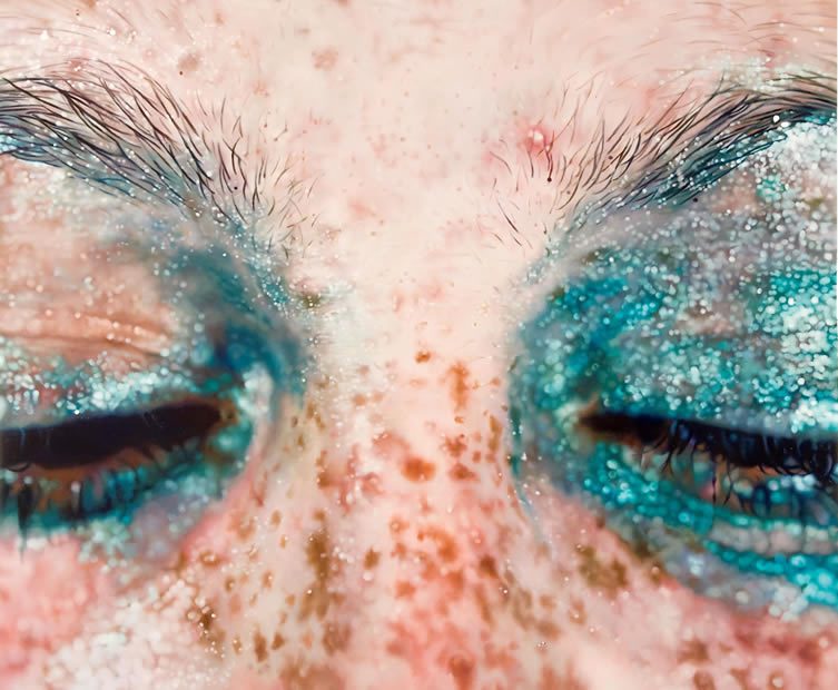 Marilyn Minter, Blue Poles, 2007