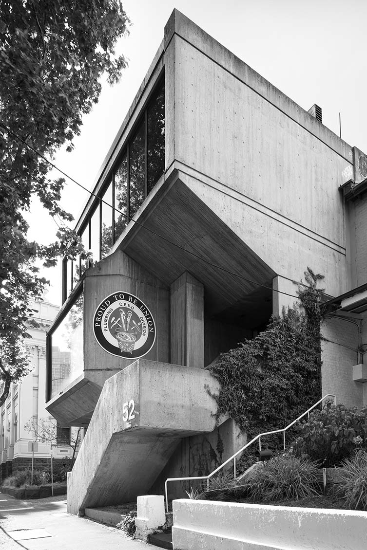 Plumbers and Gasfitters Employees' Union Building by Graeme Gunn, 1969-71