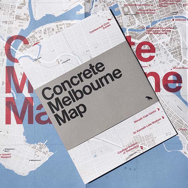 Concrete Melbourne Map Documents Melbourne's Concrete Architecture