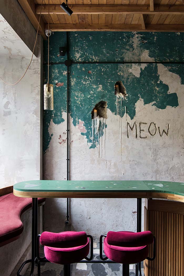 Meow Bar Moscow Designed by Polina Masiianskaia of PAUM