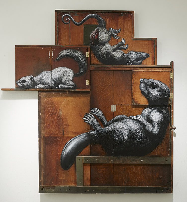 ROA Metazoa at Jonathan LeVine Gallery, New York