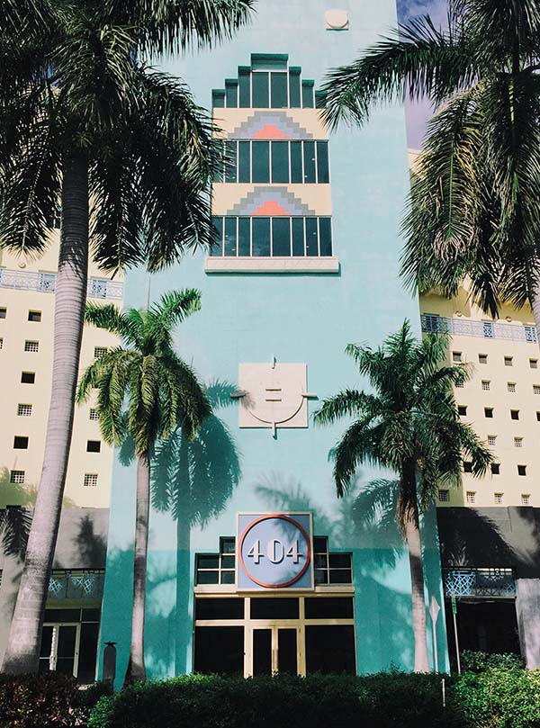 One of Ocean Drive's pastel-hued Art Deco icons, part of the Miami Beach Architectural District