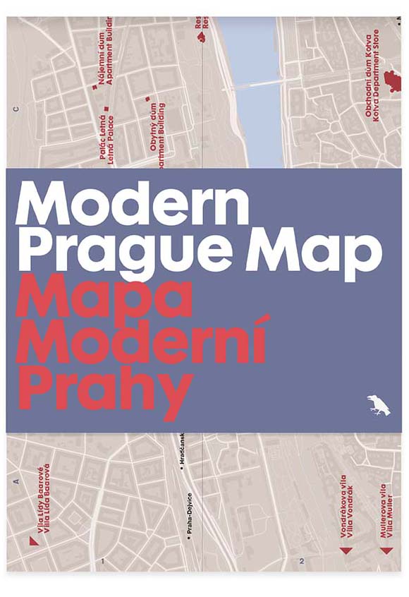 Modern Prague Architecture Map, Published by Blue Crow Media