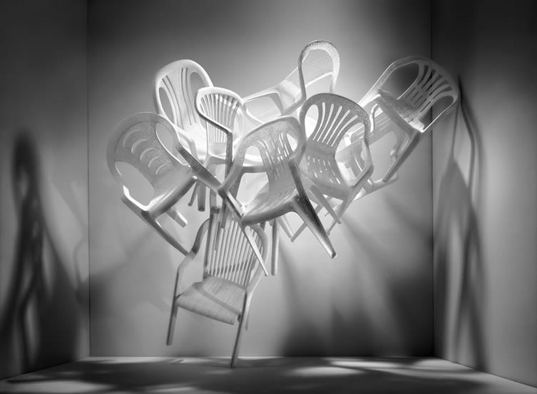 Tina Roeder, White Billion Chairs