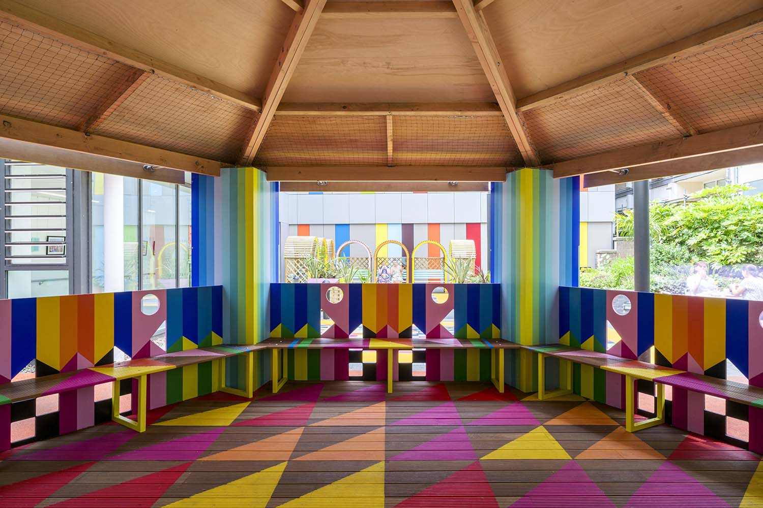 Morag Myerscough, Joy Garden at Sheffield Children’s Hospital