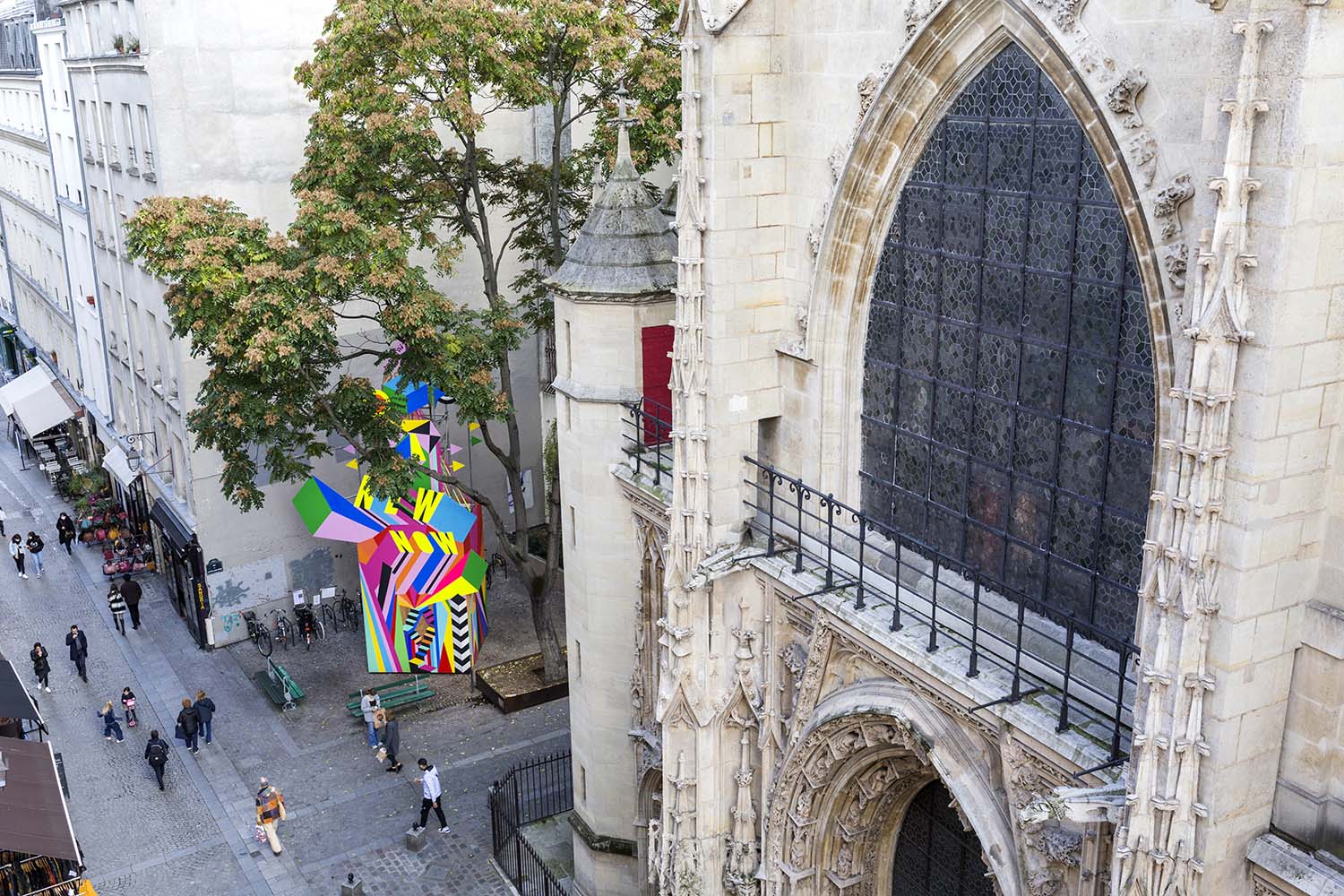 Morag Myerscough, A NEW NOW Public Art Installation in Paris with 6M3 Collective