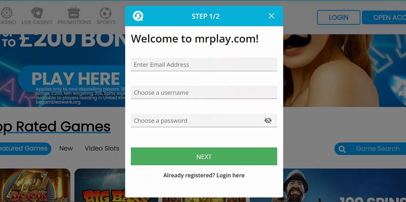 How to Sign Up & Claim a Bonus at Mr.Play Casino in the UK