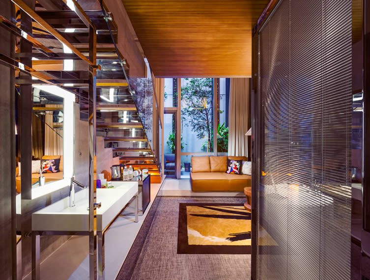 Philippe Starck interiors at Robertson Quay hotel, M Social Singapore