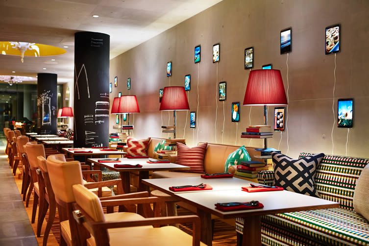 Philippe Starck interiors at Robertson Quay hotel, M Social Singapore