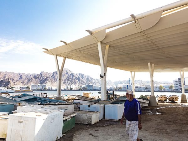 Muttrah Fish Market Muscat, Oman, Designed by Snøhetta