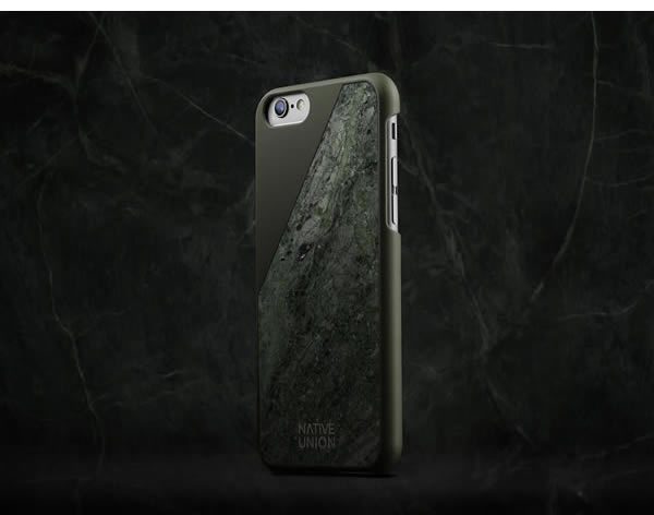 Native Union, CLIC Marble iPhone Cases green marble sourced from Rajasthan, India