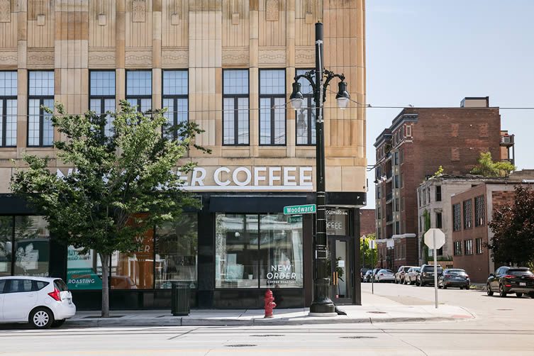 New Order Coffee Roasters, Detroit Woodward Ave