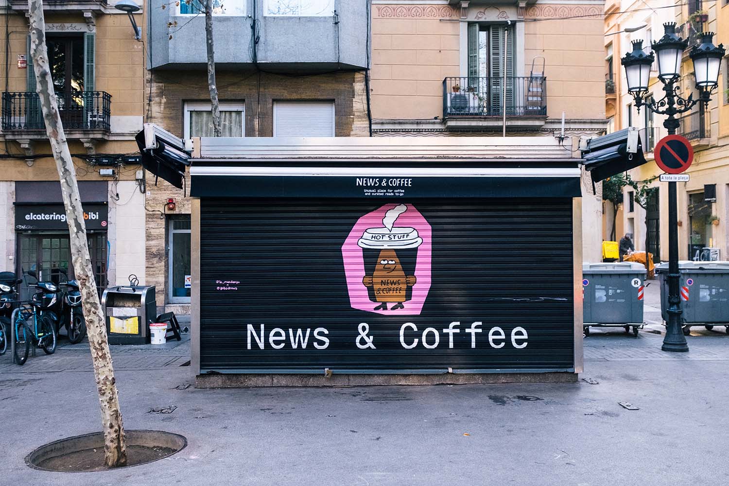 News & Coffee Barcelona, Newsstands Given a New Lease of Life