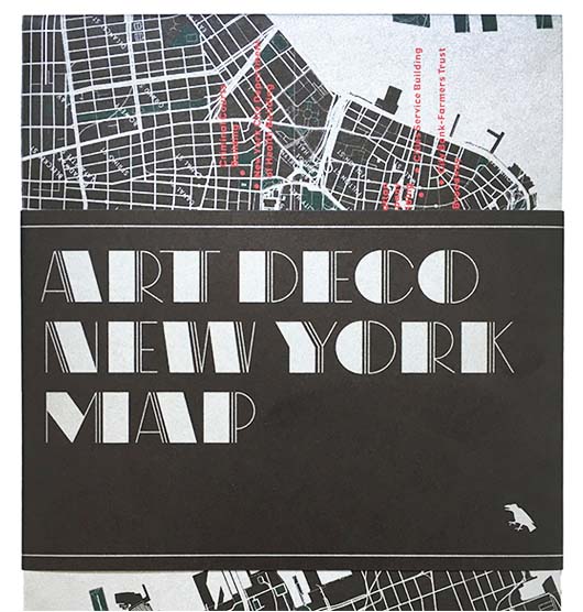 New York Art Deco Architecture Map by Blue Crow Media, Allison C. Meier, and Jason Woods