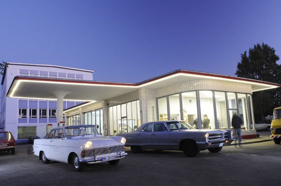 Oldtimer Tankstelle, Hamburg