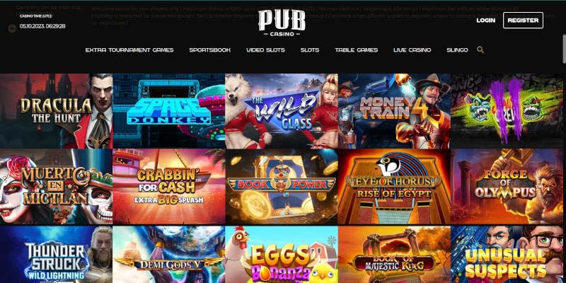 3. Pub Casino - Best New UK Online Casino Site for Real Money