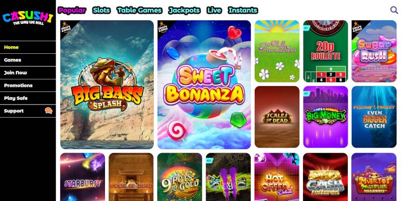 7. Casushi - 1,000 Online Casino Games for Real Money