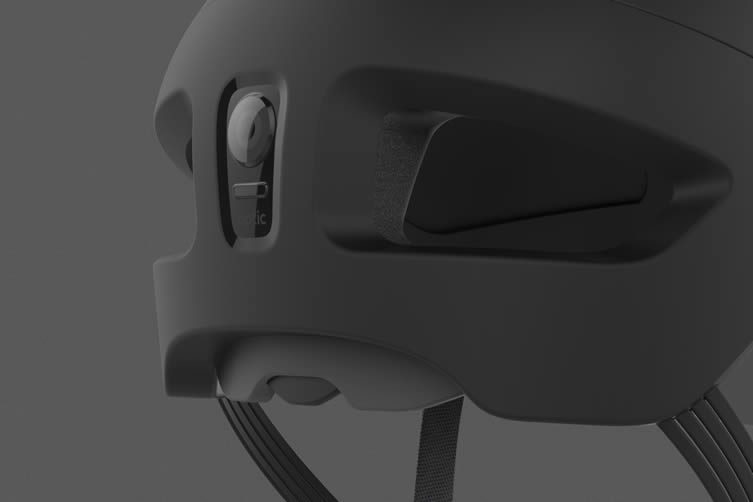 Optic, Smart Cycle Helmet by DCA Design. Cameras; Collision Detection