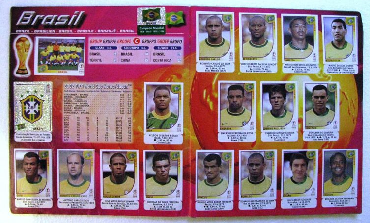 World Cup Winners in Panini Stickers