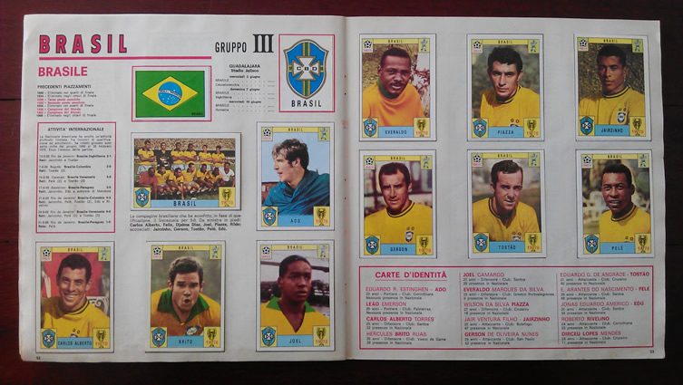 World Cup Winners in Panini Stickers