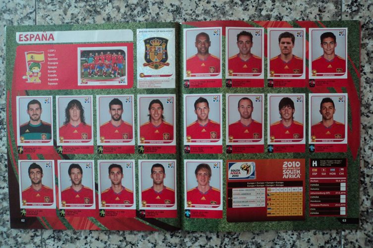 World Cup Winners in Panini Stickers