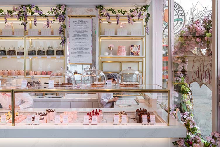 Peggy Porschen Chelsea, King’s Road Cake Shop for Peggy Porschen Cakes