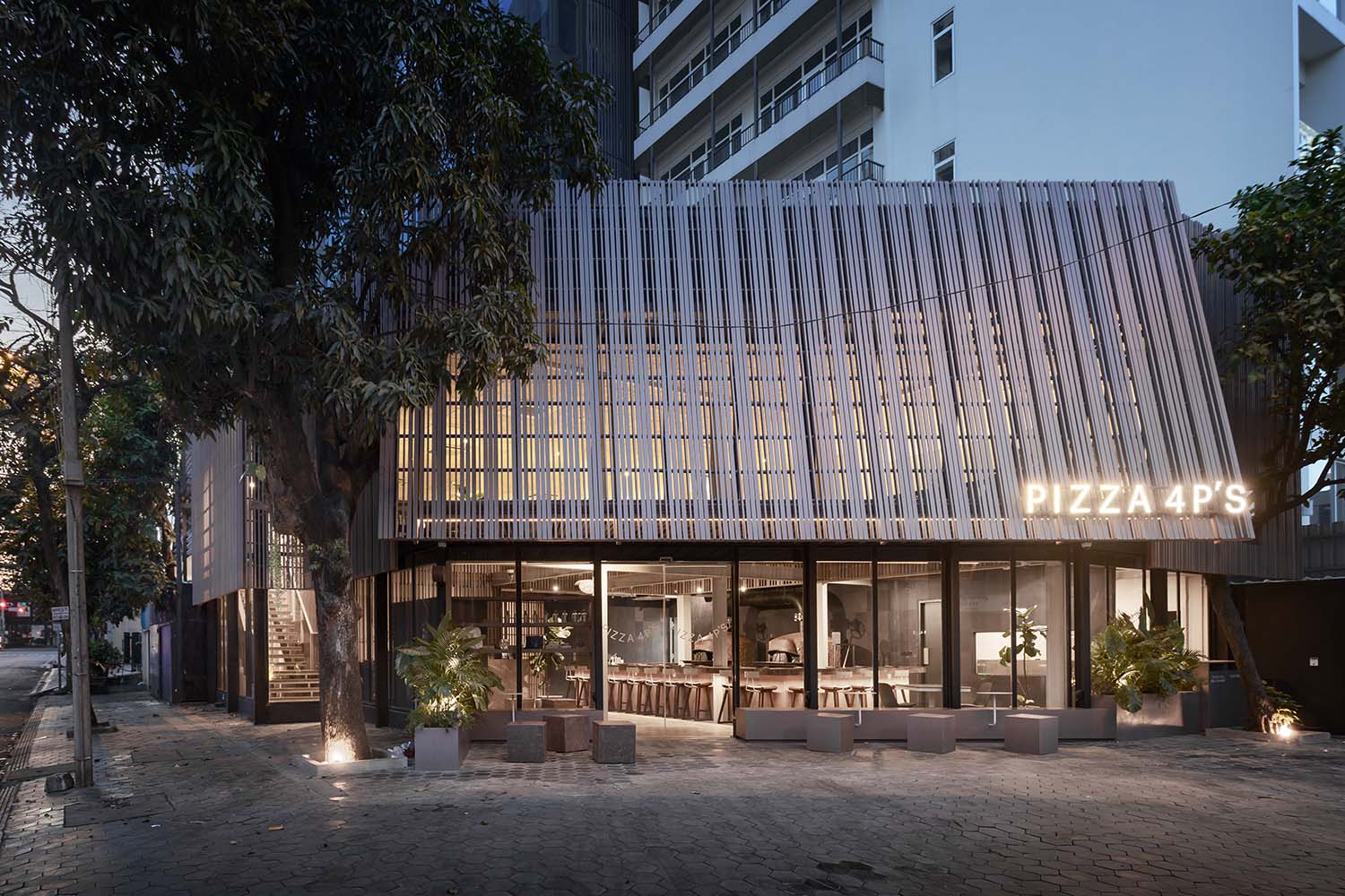 Pizza 4P's Phnom Penh Cambodia Pizza Restaurant by Bloom Architecture