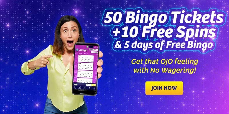 PlayOJO Bingo Welcome Bonus