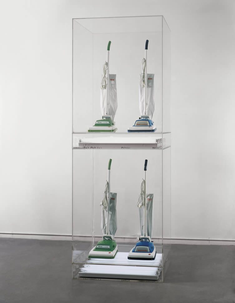 The Story of the Pop Art Movement: Jeff Koons, New Hoover Convertibles Green, Blue, New Hoover Convertibles, Green, Blue Doubledecker, 1981–87