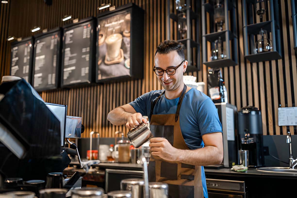 Café barriers and Digital menu boards