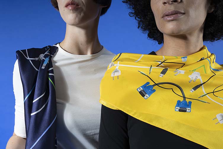 Pulse by Oana Clitan, Designer Scarves Inspired by Technology