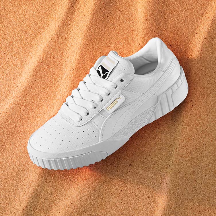 puma cali emboss white