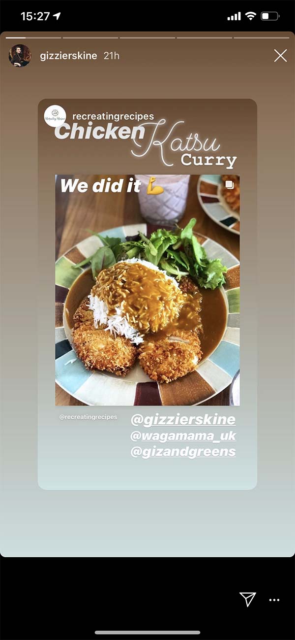 Gizzi Erskine has been guiding amateur chefs through homemade 'restaurant' meals including a Big Mac, döner kebab and a Wagamama katsu chicken curry