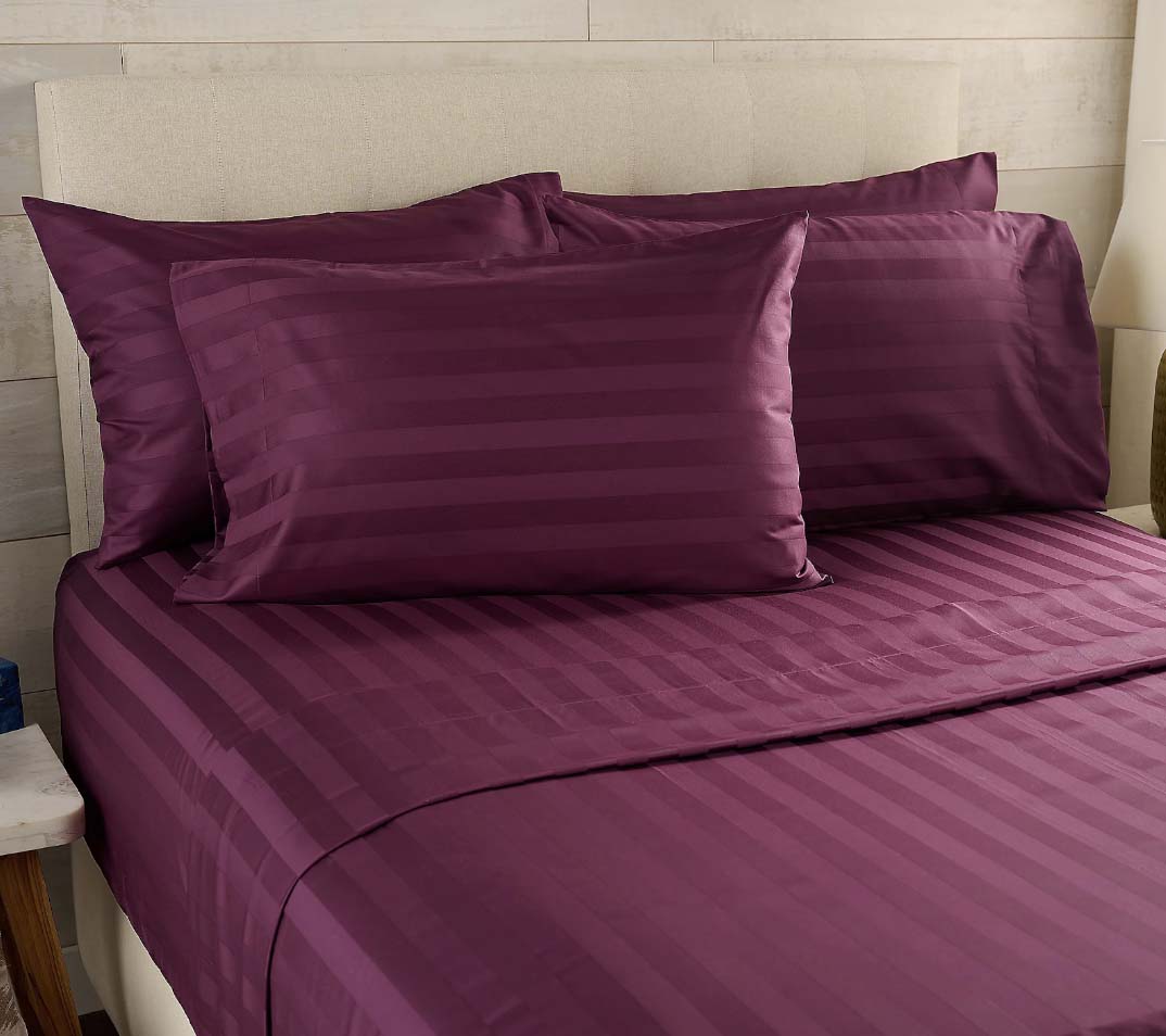 Northern Nights Wrinkle Defense Dobby Stripe Sheet Set with Extra Cases