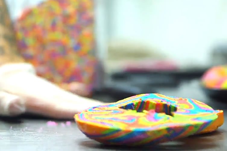 Make Rainbow Bagels