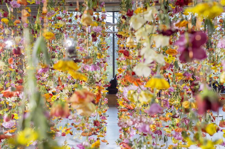 Flower Installation at Bikini Berlin