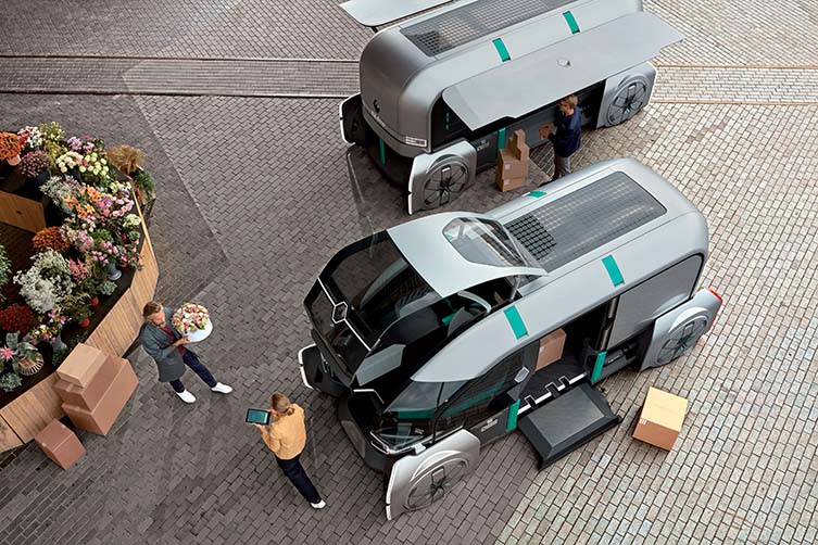 Renault EZ-PRO: Robo-Vehicle for Last Mile Delivery, Concierge, even Coffee Truck