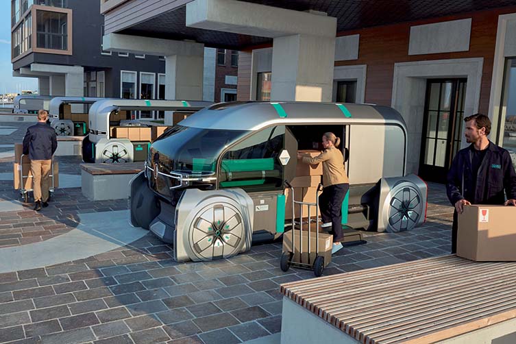 Renault EZ-PRO: Robo-Vehicle for Last Mile Delivery, Concierge, even Coffee Truck