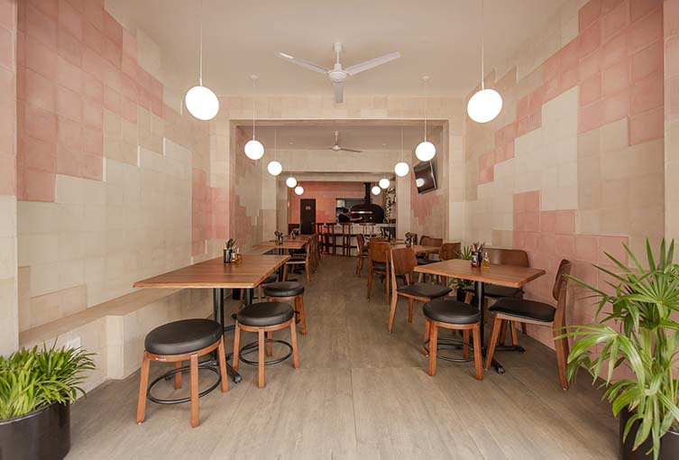 Rut Marut Mexico City Pizza Restaurant Designed by Creative Studio VVORKROOM