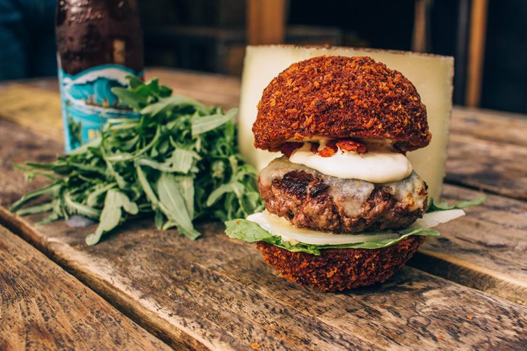 Scotch Egg Burger